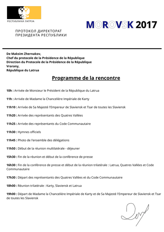 MOROVSK Programme
