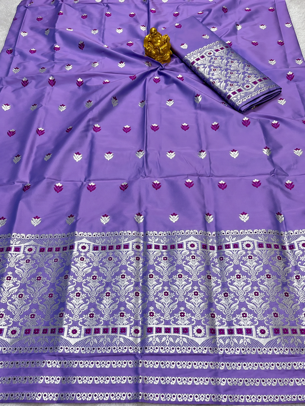MIX PAT MEKHLA CHADOR /ASSAMESE SADOR MEKHLA
