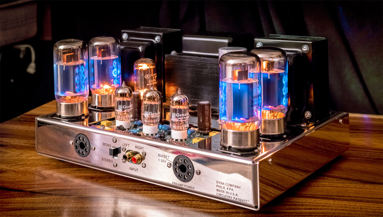 VTA ST120 output tubes showing a "blue glow" photo