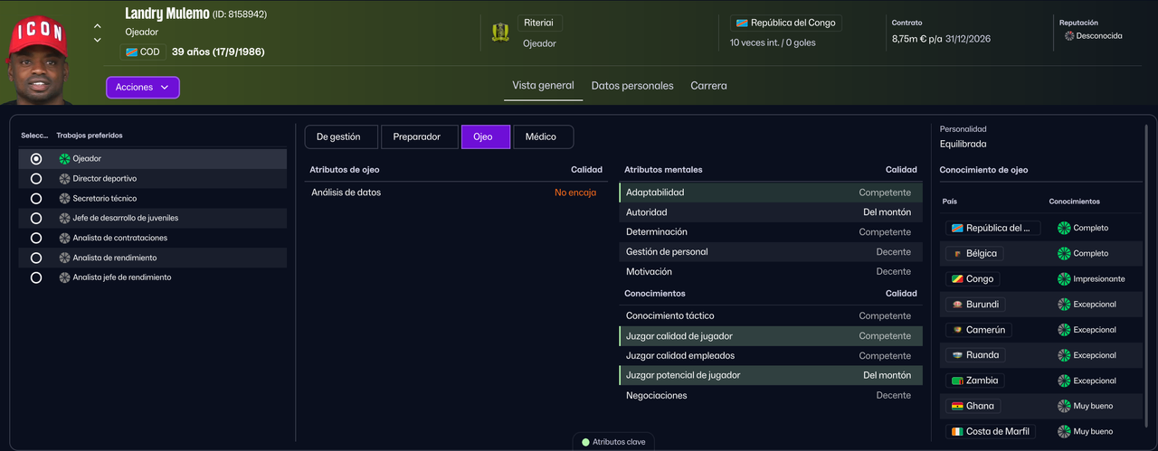 Landry Mulemo ojeador 2026