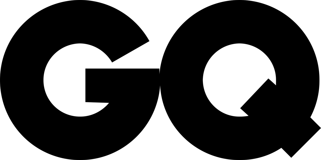 A black circular shape with a white segment.