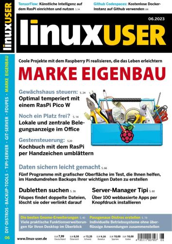 Cover: LinuxUser Magazin No 06 Juni 2023