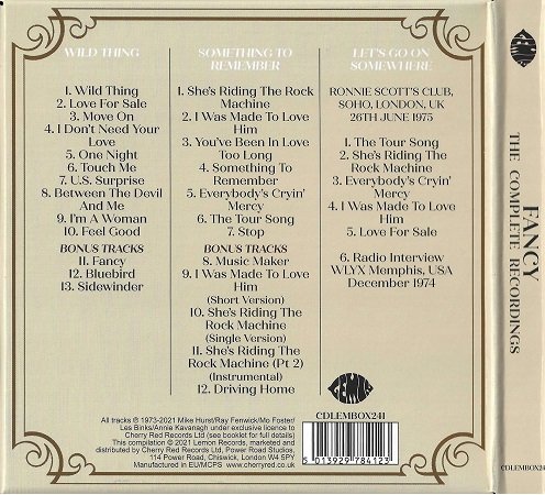 Fancy - The Complete Recordings [3CD] (2021) Lossless