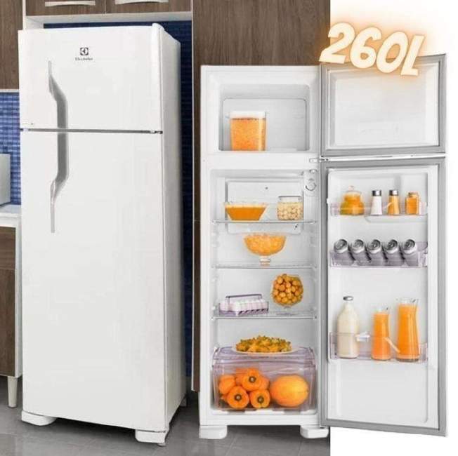 Geladeira/Refrigerador Electrolux Cycle Defrost Duplex Branco 260L DC35A