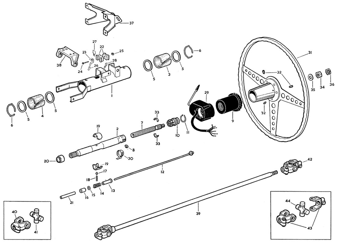 Steering column — Postimages