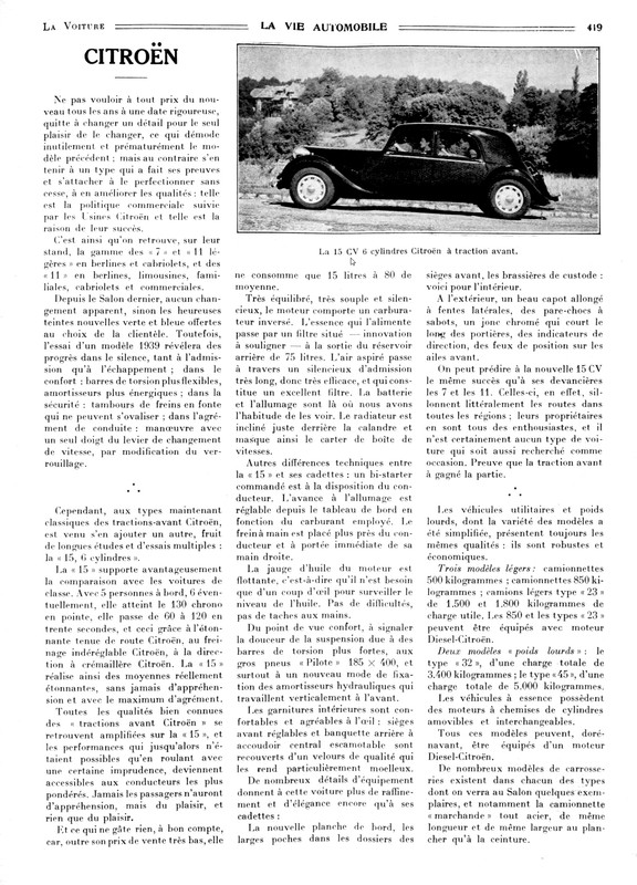 La vie automobile -1938