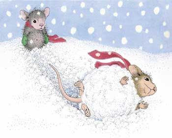 Mice-snowball-rolling