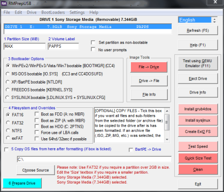 RMPrepUSB 2.1.745 beta