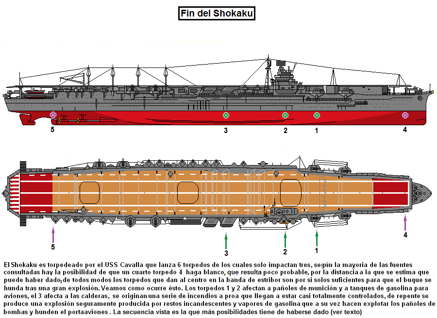 Final de algunos portaviones japoneses  Fin-Shokaku-A