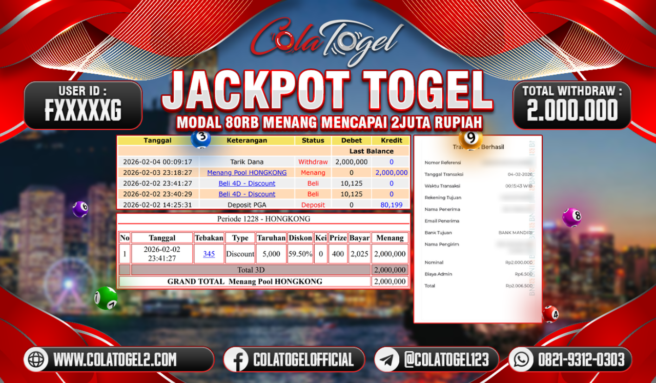 JACKPOT HONGKONG LOTTO!!