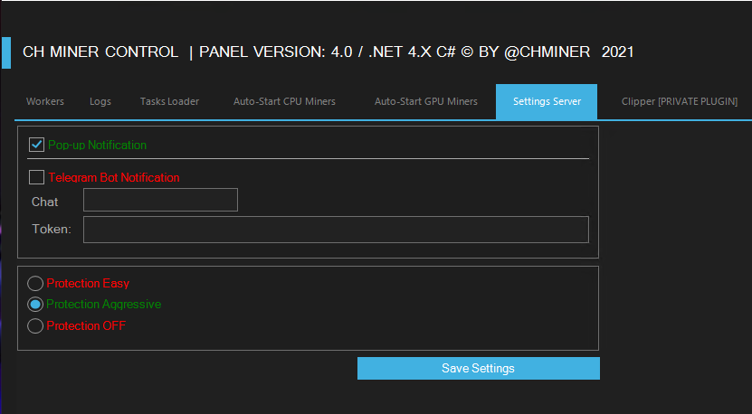 CH Miner 4.0 Builder + Panel