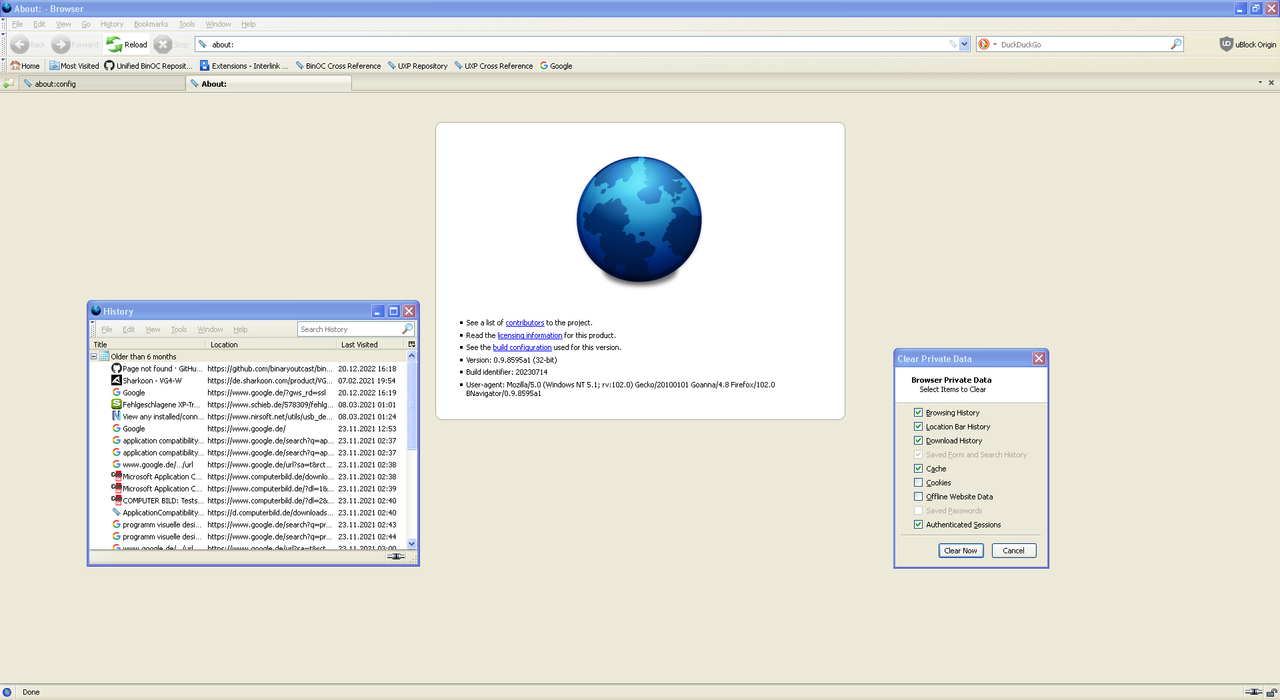 bnavigator-History-and-Clear-Private-Dat
