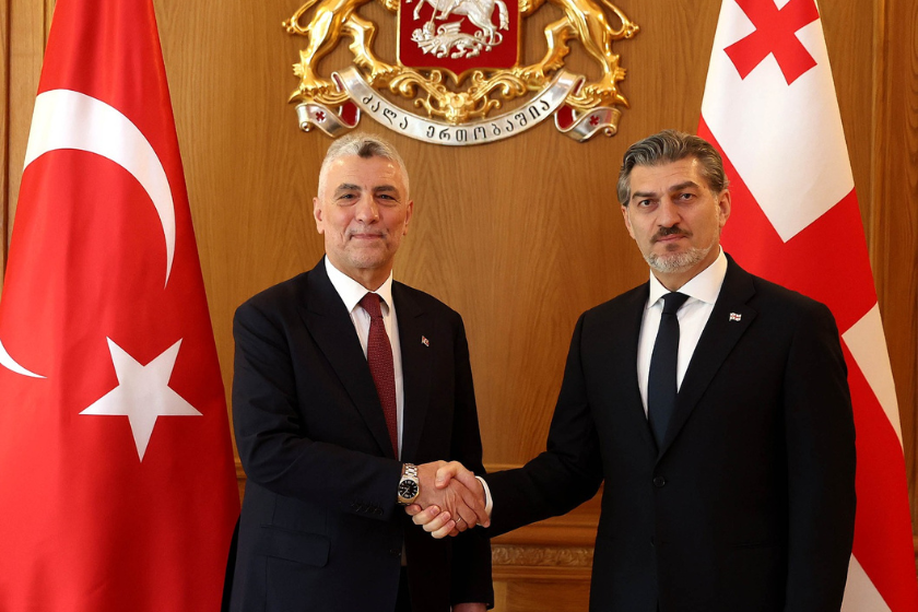საქართველოს პრეზიდენტი მიხეილ ყაველაშვილი თურქეთის რესპუბლიკის ვაჭრობის მინისტრს ომერ ბოლათს შეხვდა