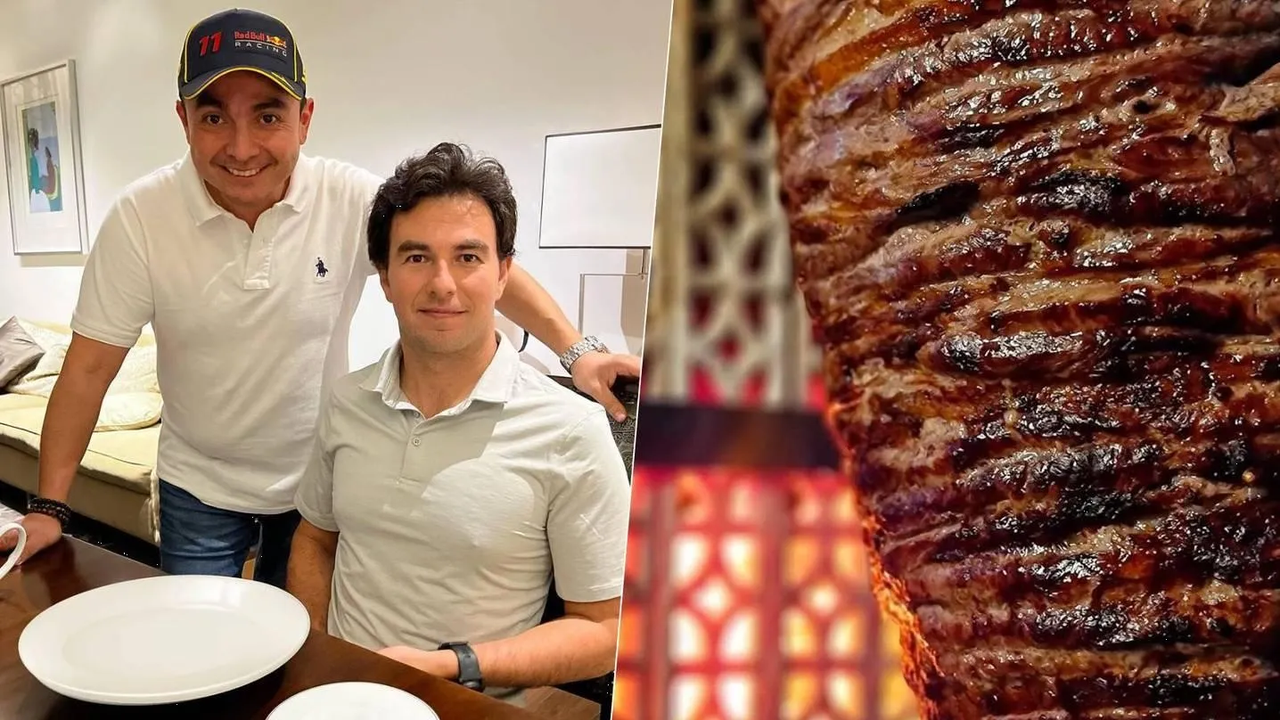 Checo Pérez prueba los tacos favoritos de los futbolistas en la CDMX