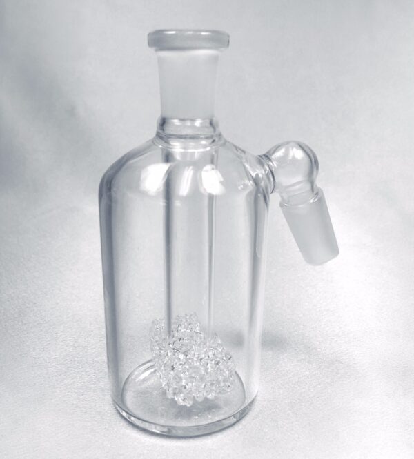14mm Diamond Percolator Ashcatcher – Non Removable Top Glass Bong Accessory