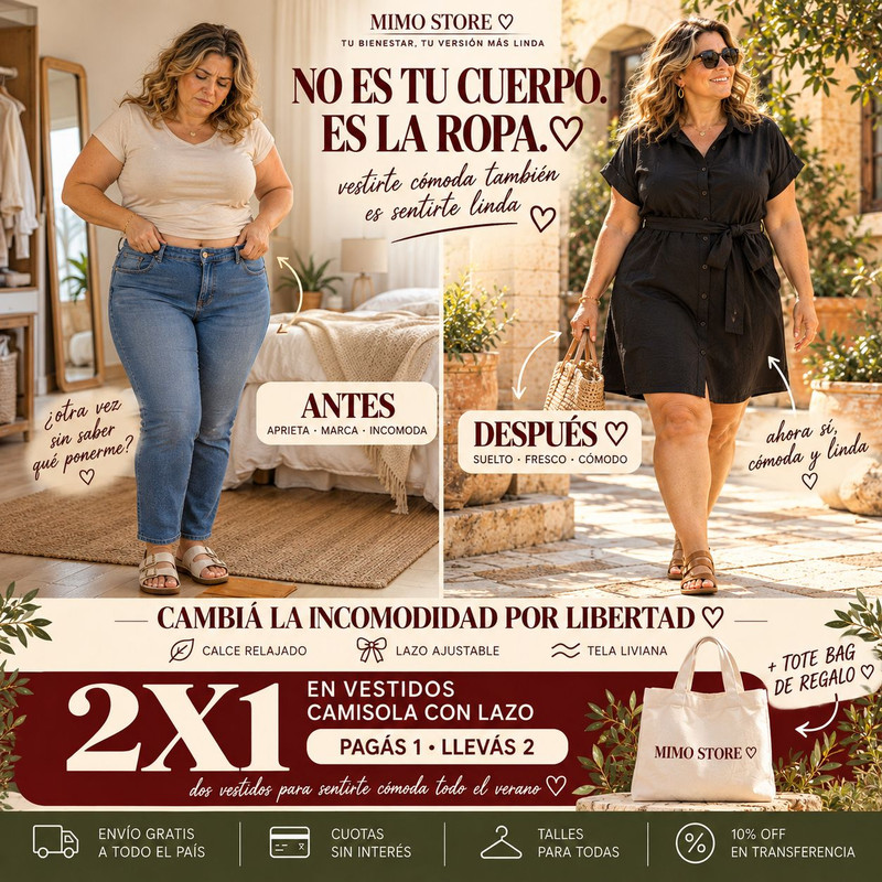 Vestido Camisola MIMO look completo