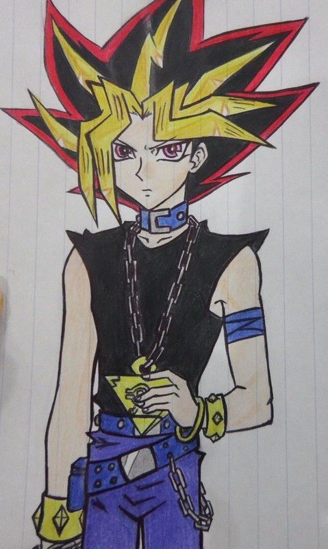 Hình vẽ Atemu (Yami Yugi) bộ YugiOh (vua trò chơi) 1_Atemp_58