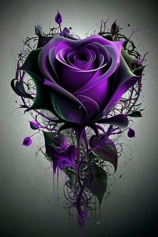 Purple rose