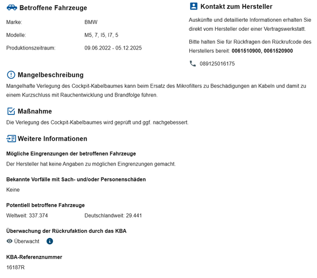 BMW-Rückruf