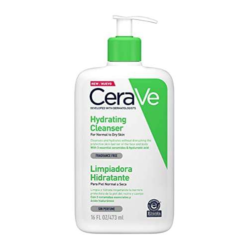 Amazon: CeraVe Limpiadora Hidratante para Rostro y Cuerpo - 1 x 473 ml