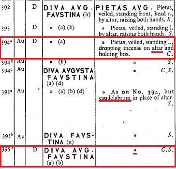 Denario de Faustina I. PIETAS AVG. Piedad a izq. Roma 3