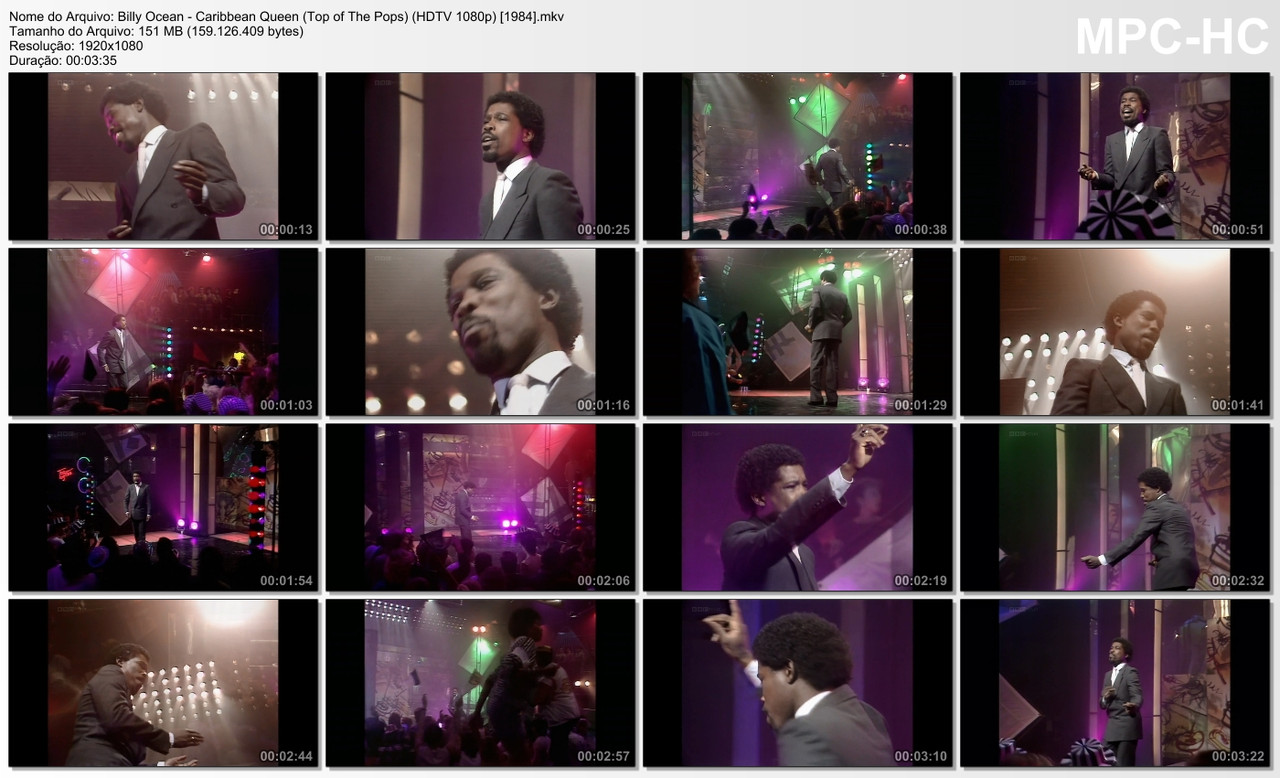Billy Ocean - Caribbean Queen (Top of The Pops) (HDTV 1080p) [08.11.1984]