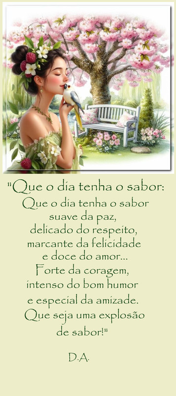 Que o dia tenha o sabor