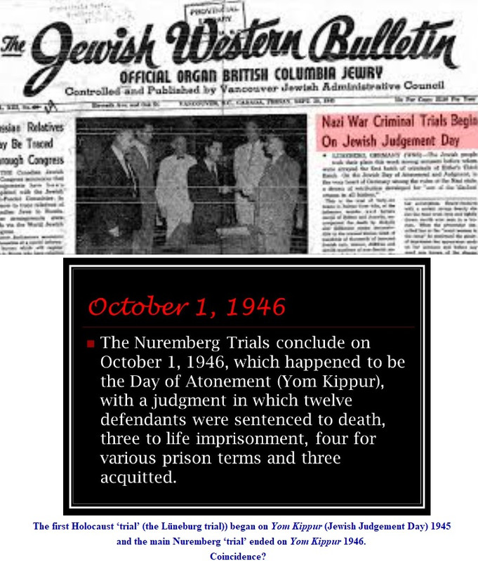 Holocaust - trials - Yom Kippur - Jewish Judgement Day - Nuremberg - Lüneburg