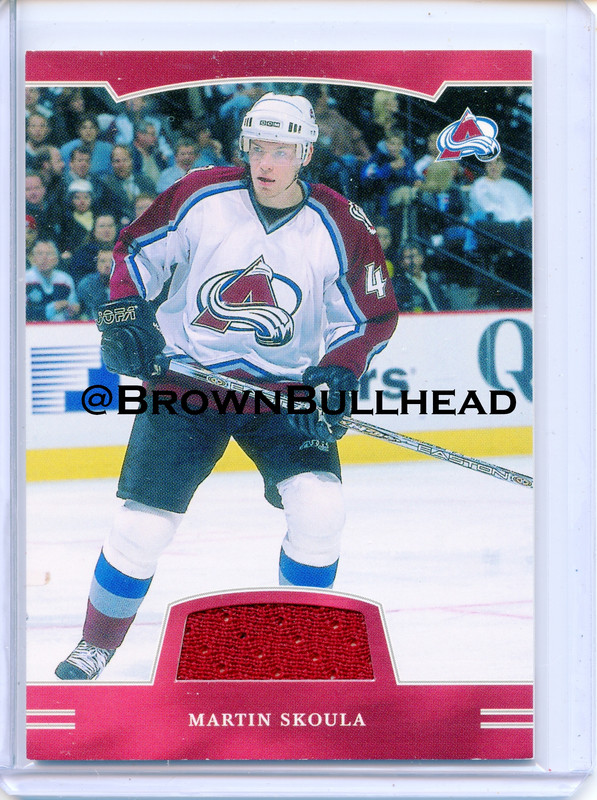 2002-03 BAP First Edition Jerseys FE-050 [Martin Skoula] [Colorado Avalanche] [~100] [swatch=purple]