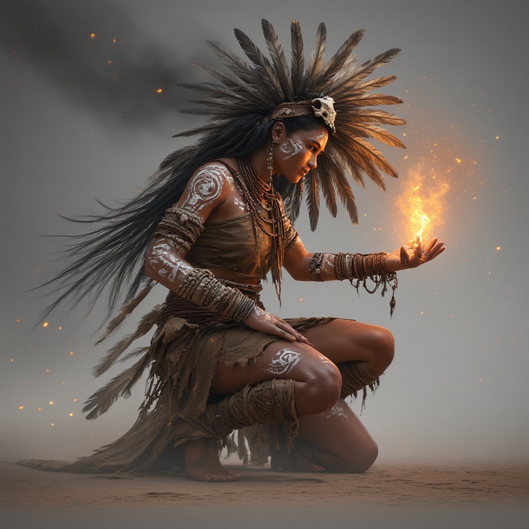 A-powerful-tribal-warrior-woma-(9)