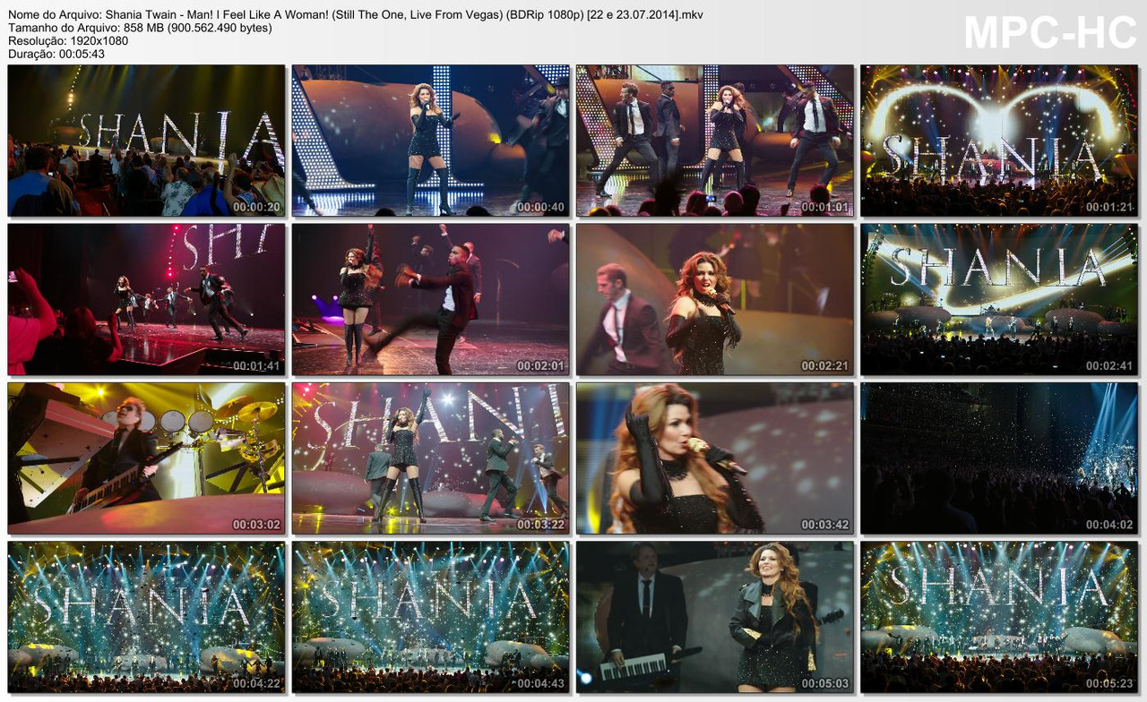 Shania Twain - Man! I Feel Like A Woman! (Still The One, Live From Vegas) (BDRip 1080p) [22 e 23.07.