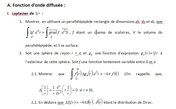 Approximation de Born et sections efficaces