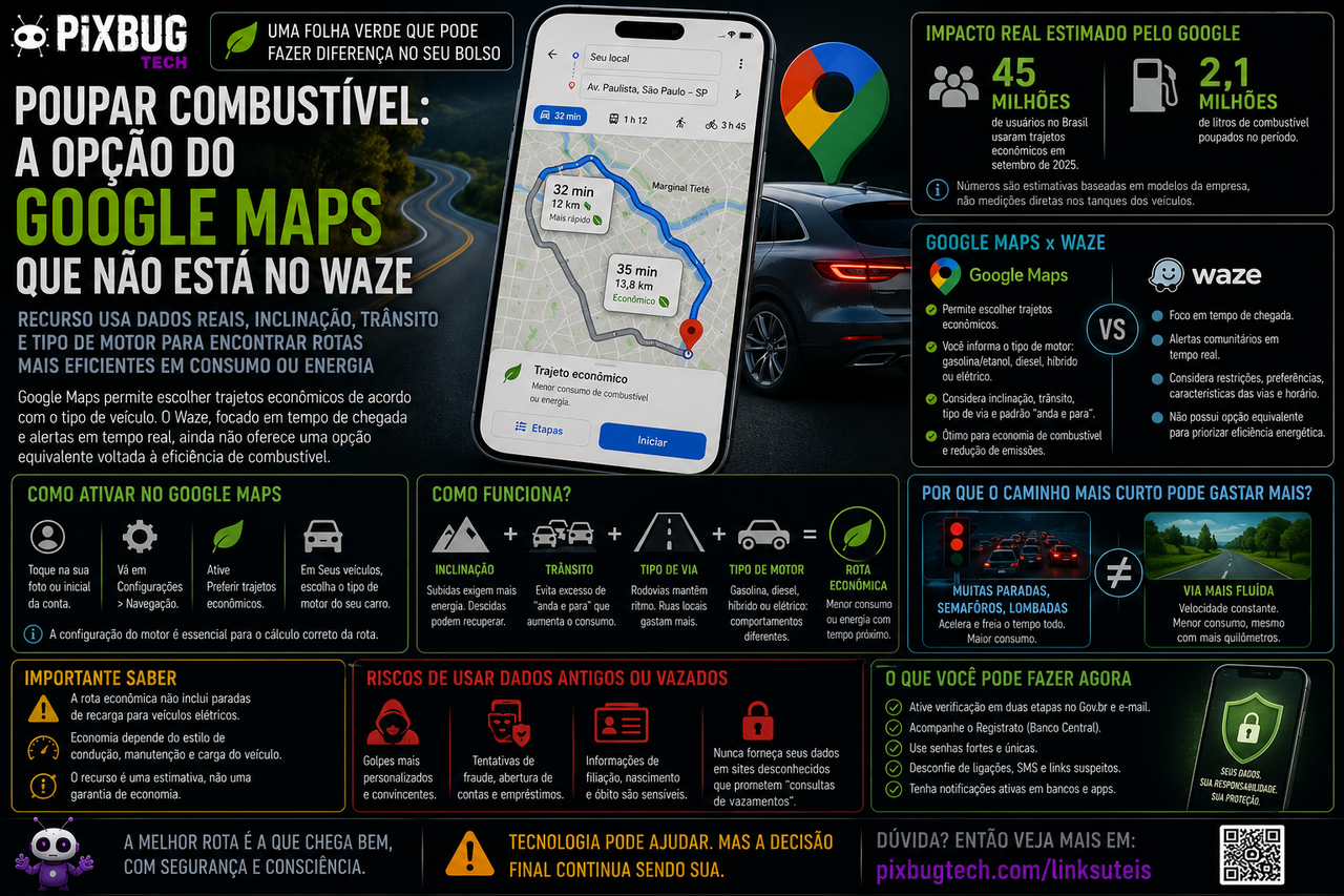 Google Maps pode economizar combustível onde o Waze procura apenas chegar mais rápido