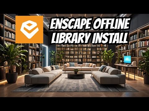 Biblioteca de recursos offline Chaos Enscape para renderizado arquitectónico