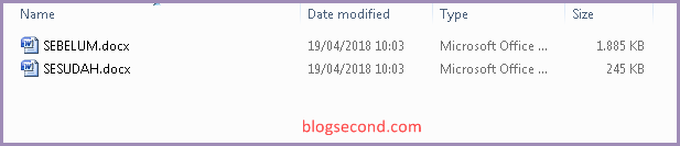 Memperkecil Ukuran File MS Word