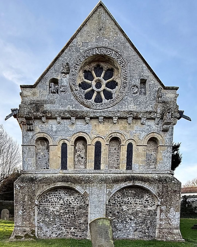 Saint Nicholas church Barfrestone Dover England