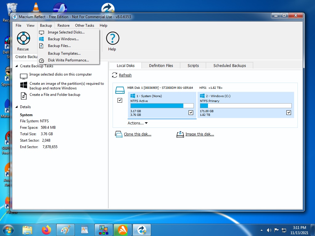 1(backup drop down)