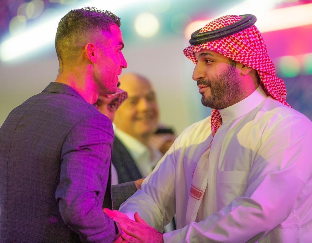 Ronaldo meets Bin Salman