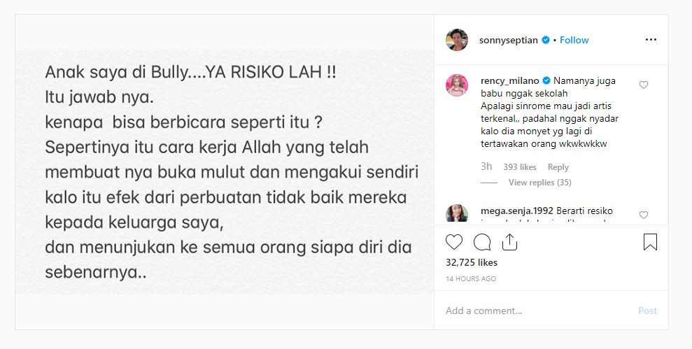 Komentar Rency Milano