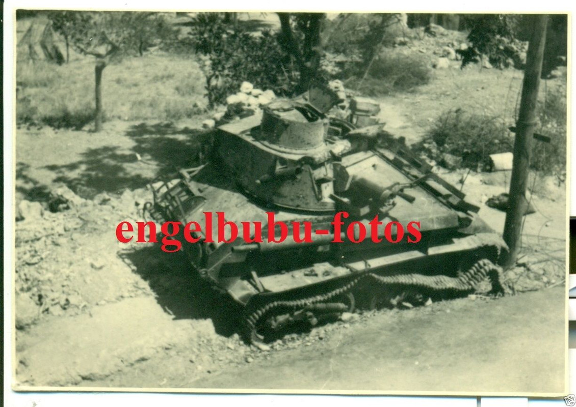 Gebirgsjäger-Rgt. - ENGLISCHER PANZER - KRETA  G
