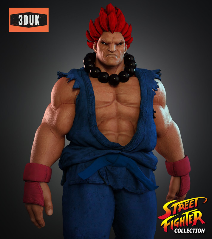 Street Fighter Akuma 3D Stl