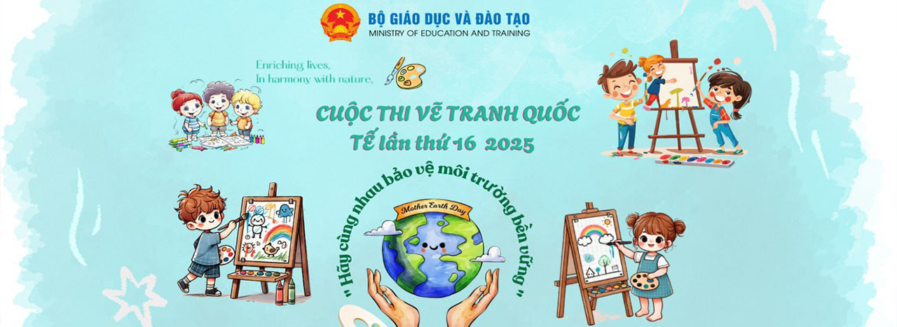 Chào mừng bạn đến với Cuộc Thi Vẽ Tranh Quốc Tế Về Môi Trường dành cho Thiếu Nhi