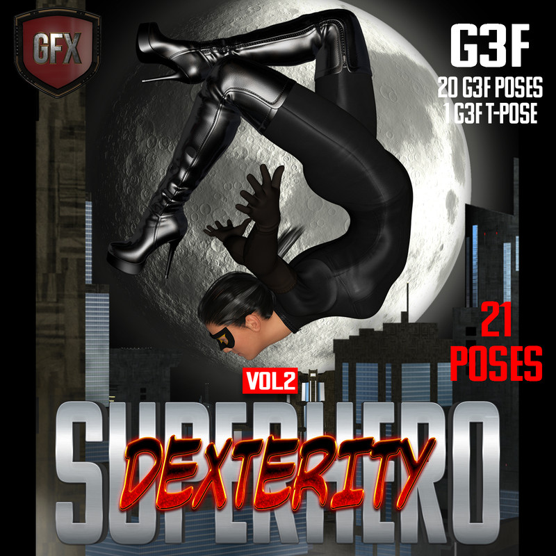 SuperHero Dexterity for G3F Volume 2