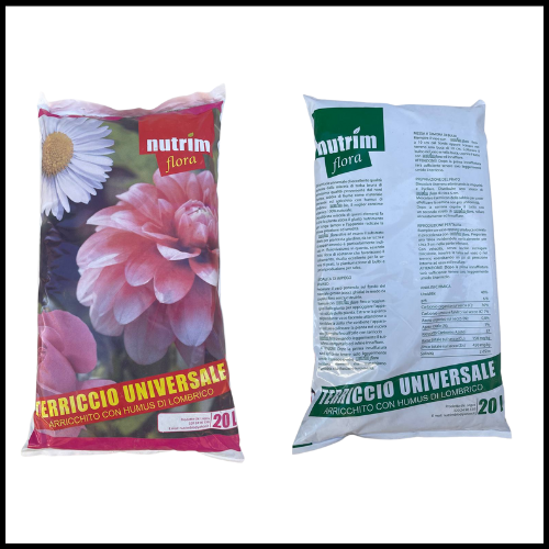 TERRICCIO UNIVERSALE ORGANICO BIOLOGICO NATURALE FERTILIZZANTE PER PIANTE CON HUMUS DI LOMBRICO