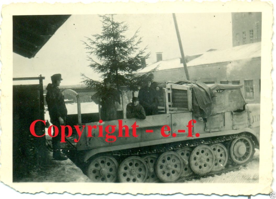 FOTO - STURMGESCHÜTZ - SdKfz mit TARN-BEMALUNG -