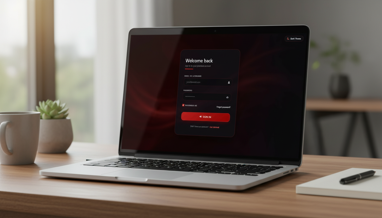 Login page project preview