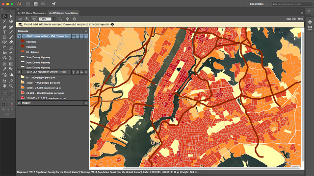Esri ArcGIS Maps for Creative Cloud Extension Esri ArcGIS Maps for Creative Cloud Extension