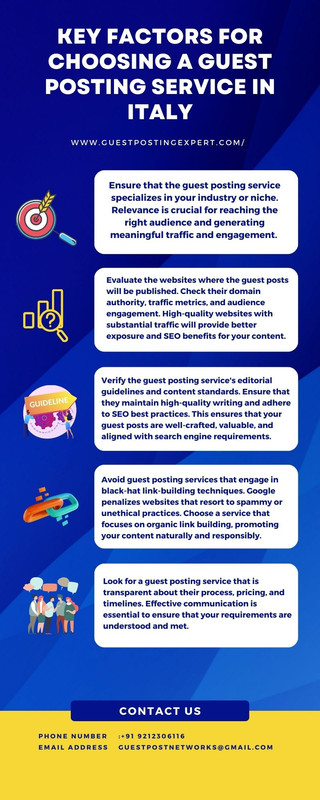 Key Factors for Choosing a Guest Posting Service in Italy