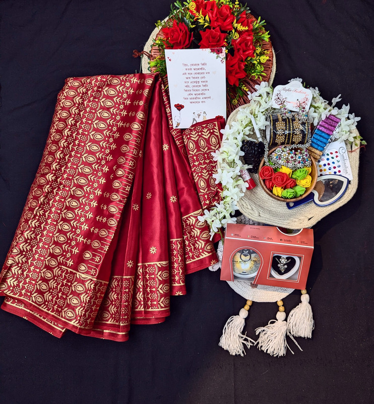 Special Combo – বধুয়া (মেরুন কালার)