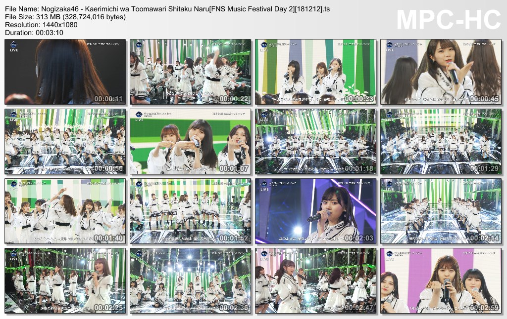 Nogizaka46 - Kaerimichi wa Toomawari Shitaku Naru[FNS Music Fest